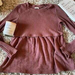 Peplum sweater